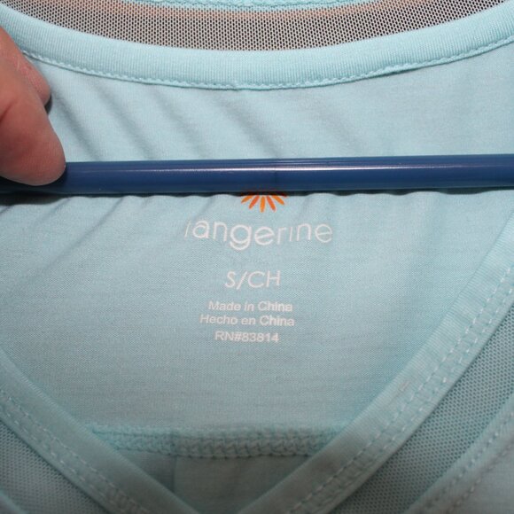 FALL SALE TANGERINE Cute TEE Comfy Active V-Neck Mint Small NWT's - Picture 7 of 10